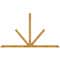 Ekena Millwork Saratoga Rough Sawn Timber Gable Bracket, Western Red Cedar, 108"W x 63"H x 4"D x 4"F, 14/12 Pitch GBW108X63X0404SAR00RWR - alternate 1